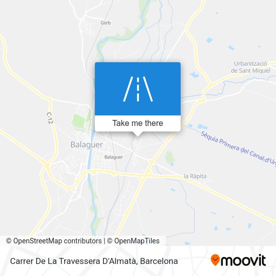 Carrer De La Travessera D'Almatà map