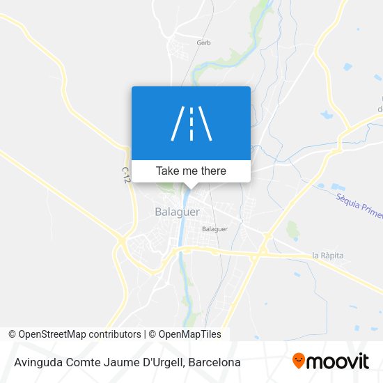 Avinguda Comte Jaume D'Urgell map