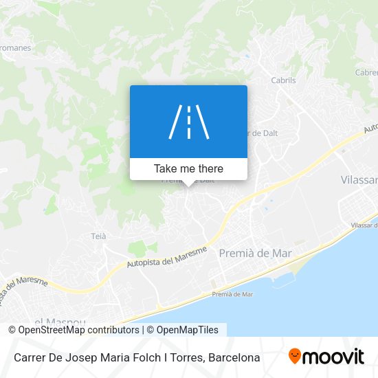 Carrer De Josep Maria Folch I Torres map