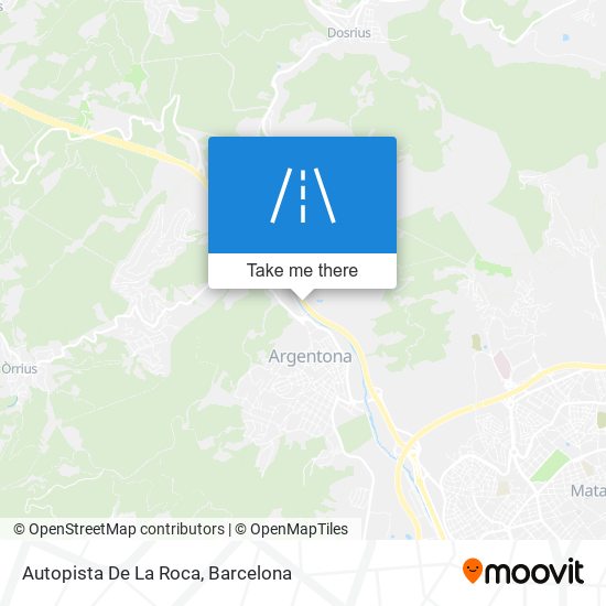 mapa Autopista De La Roca