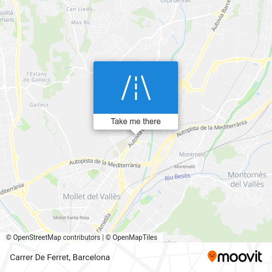 Carrer De Ferret map