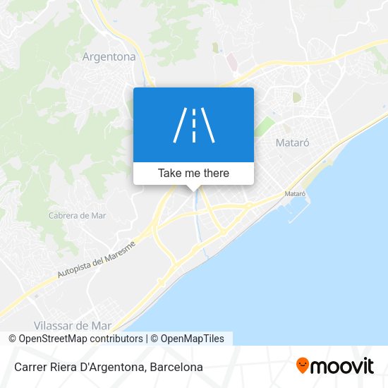 Carrer Riera D'Argentona map