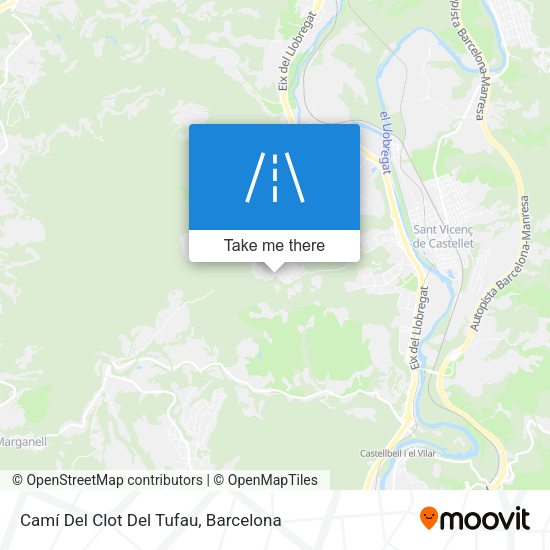 Camí Del Clot Del Tufau map