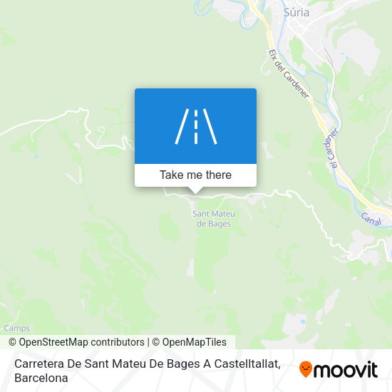 Carretera De Sant Mateu De Bages A Castelltallat map