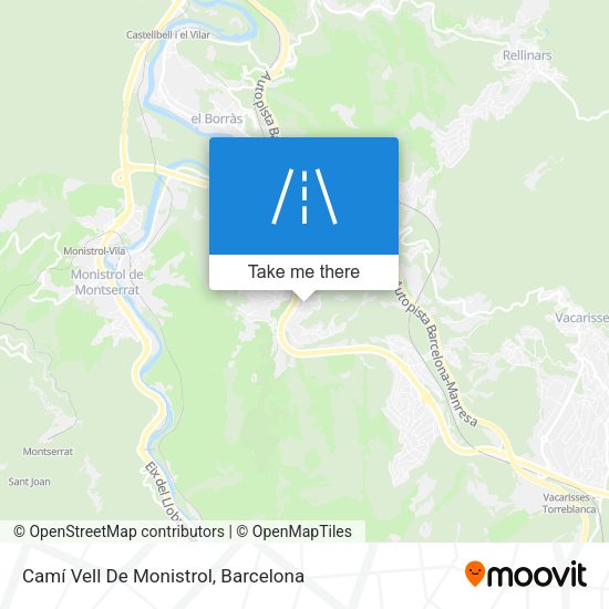 Camí Vell De Monistrol map