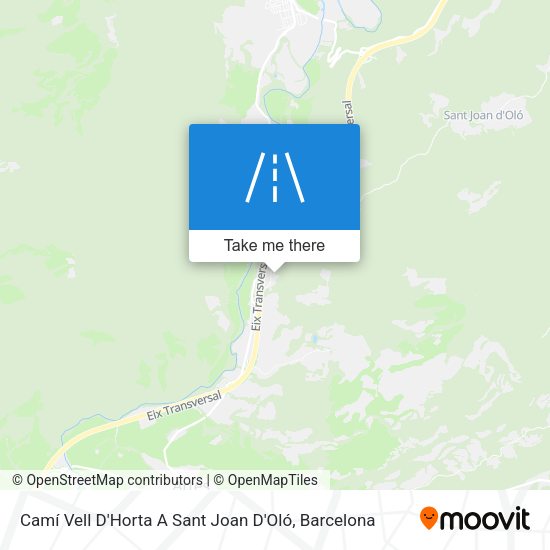 Camí Vell D'Horta A Sant Joan D'Oló map