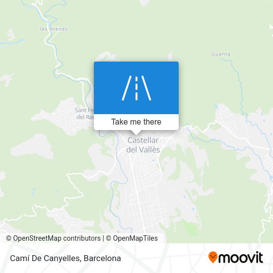 Camí De Canyelles map