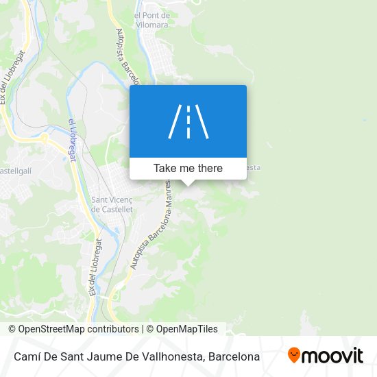 Camí De Sant Jaume De Vallhonesta map