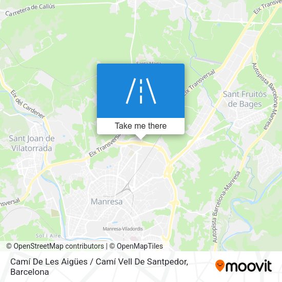Camí De Les Aigües / Camí Vell De Santpedor map