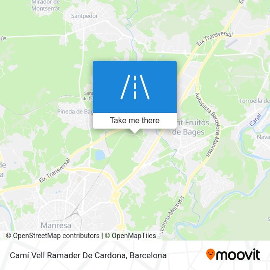 Camí Vell Ramader De Cardona map