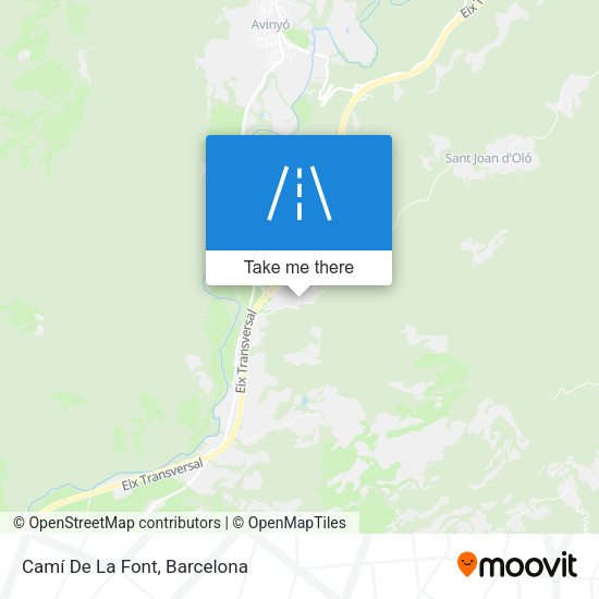 Camí De La Font map