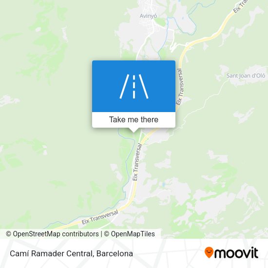 Camí Ramader Central map