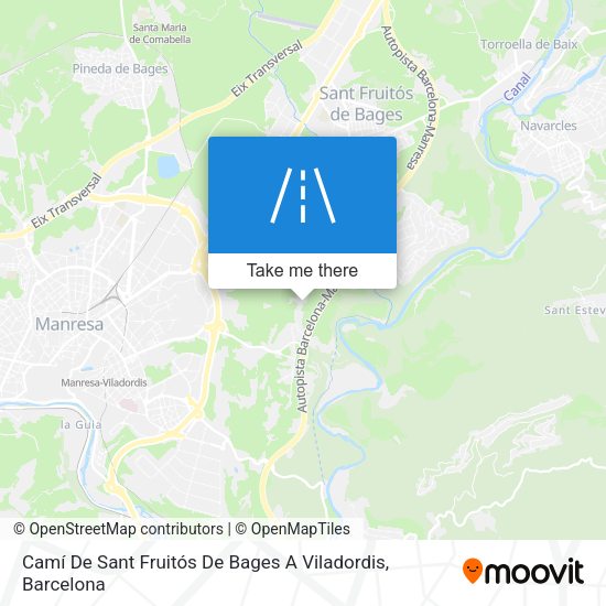 Camí De Sant Fruitós De Bages A Viladordis map