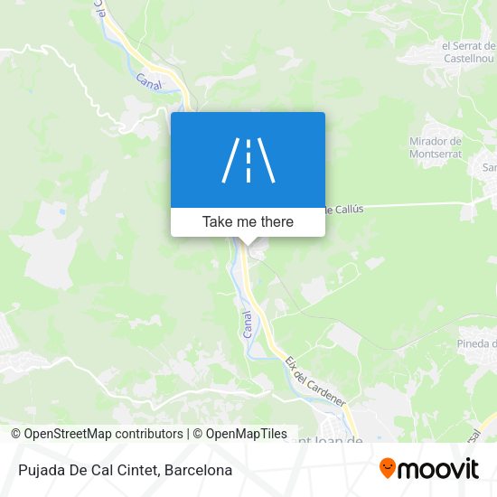 Pujada De Cal Cintet map