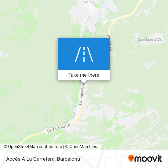 Accés A La Carretera map
