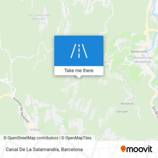 Canal De La Salamandra map