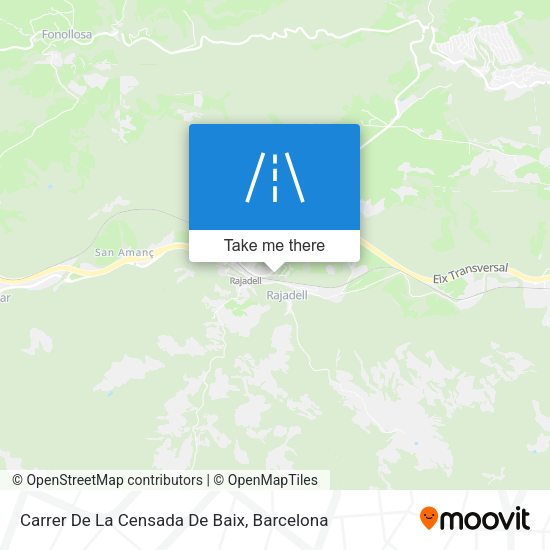 Carrer De La Censada De Baix map
