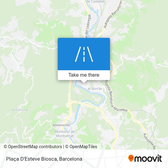 Plaça D'Esteve Biosca map