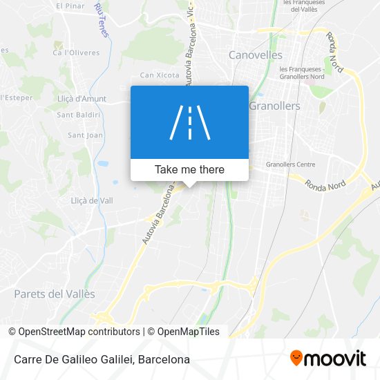 Carre De Galileo Galilei map