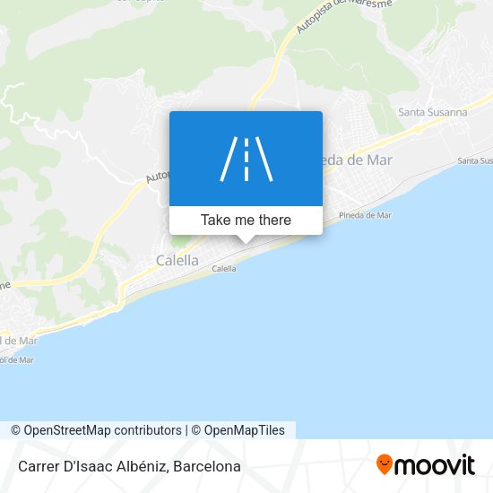 Carrer D'Isaac Albéniz map