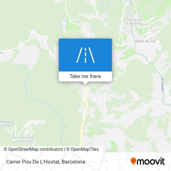 Carrer Pou De L'Hostal map