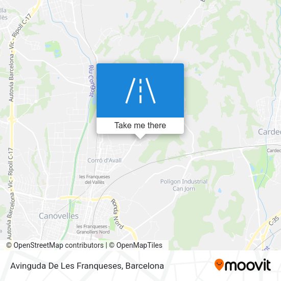 Avinguda De Les Franqueses map