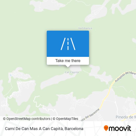 Camí De Can Mas A Can Capità map