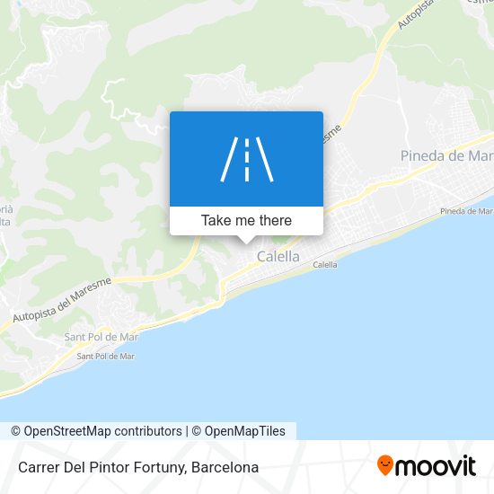 Carrer Del Pintor Fortuny map