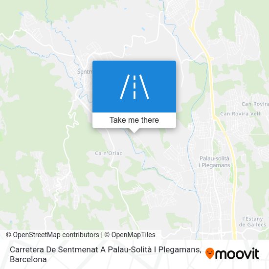 Carretera De Sentmenat A Palau-Solità I Plegamans map