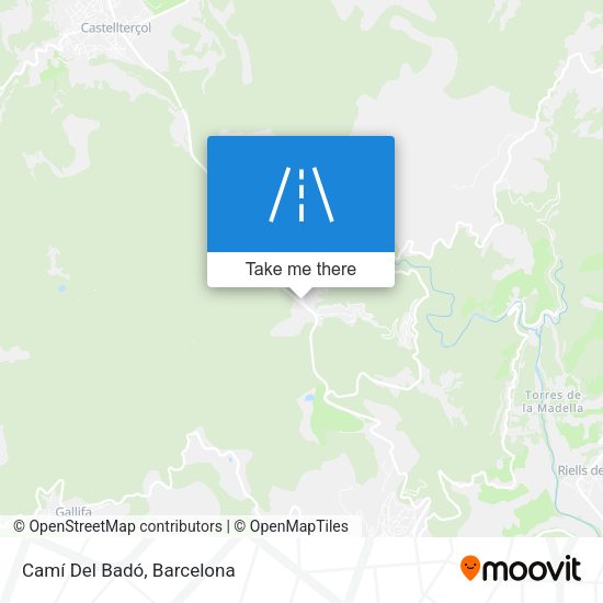 Camí Del Badó map