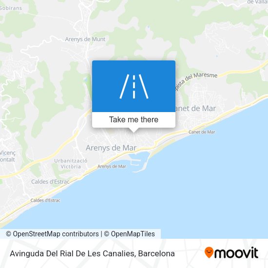 Avinguda Del Rial De Les Canalies map