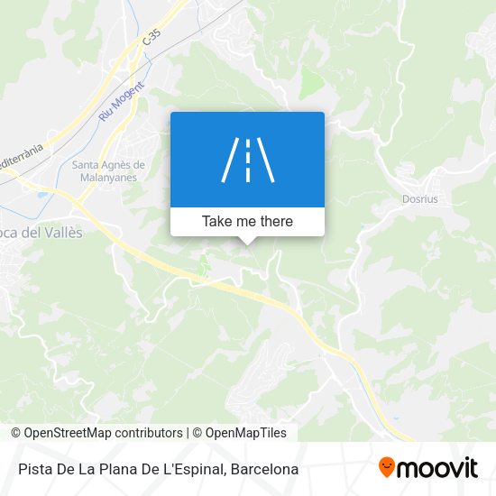 Pista De La Plana De L'Espinal map