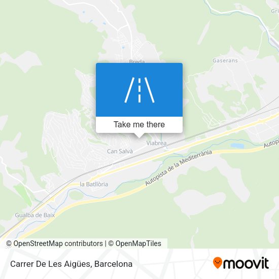 Carrer De Les Aigües map