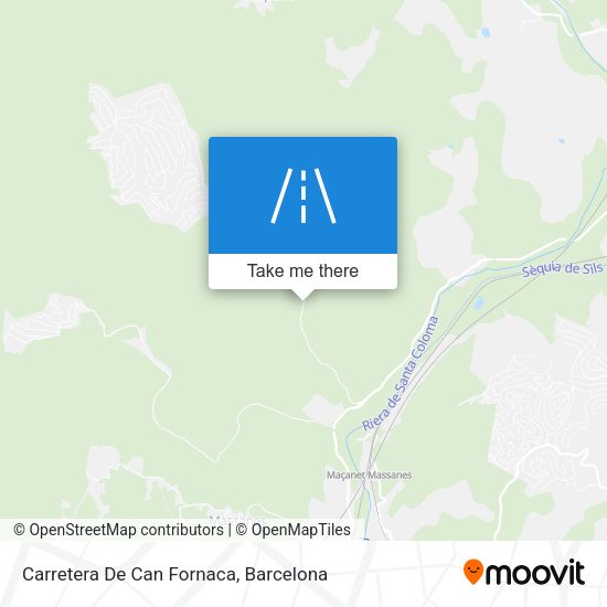 Carretera De Can Fornaca map