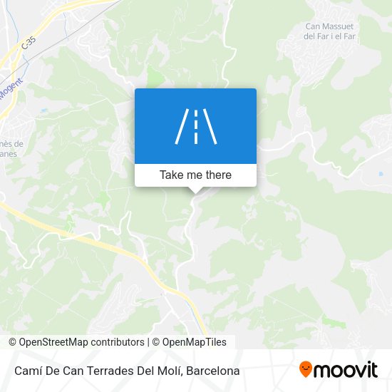 Camí De Can Terrades Del Molí map