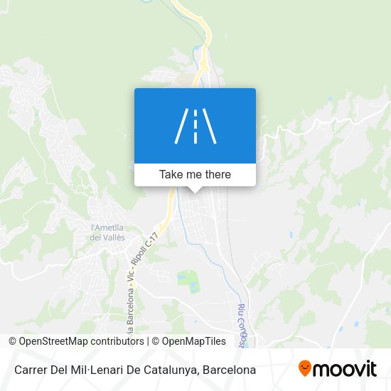 Carrer Del Mil·Lenari De Catalunya map