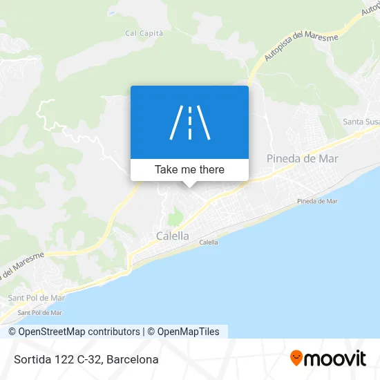 Sortida 122 C-32 map