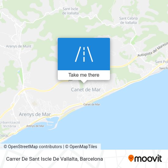 Carrer De Sant Iscle De Vallalta map