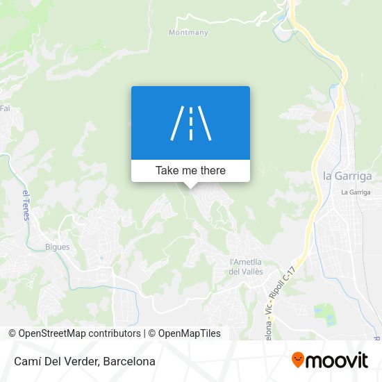 Camí Del Verder map