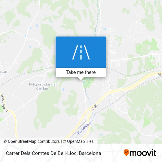 Carrer Dels Comtes De Bell-Lloc map