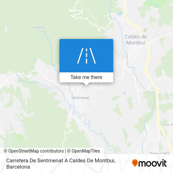 Carretera De Sentmenat A Caldes De Montbui map