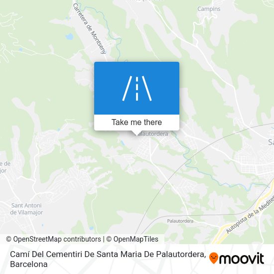 Camí Del Cementiri De Santa Maria De Palautordera map