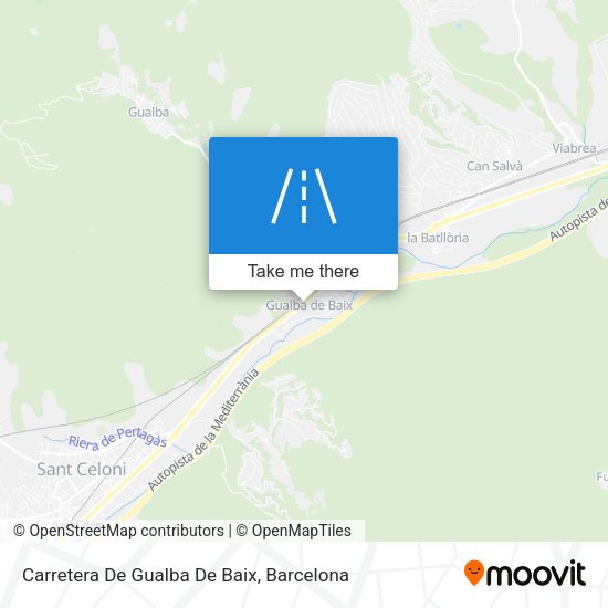 Carretera De Gualba De Baix map