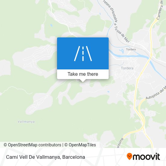Camí Vell De Vallmanya map