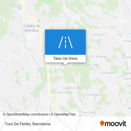 Turó De Ferlès map