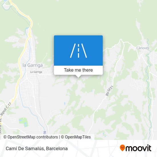 Camí De Samalús map