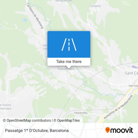 Passatge 1º D'Octubre map