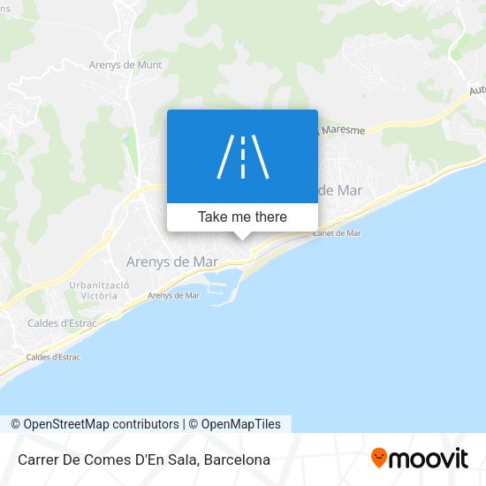 Carrer De Comes D'En Sala map