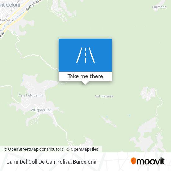 Camí Del Coll De Can Poliva map