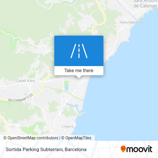 Sortida Parking Subterrani map